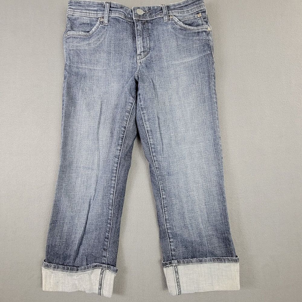 KUT from the Kloth Womens Capri Jeans 8 Distressed Cropped